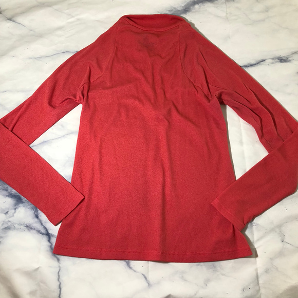 Patagonia Red Foldover Collar Half Zip Pullover - Picture 6 of 7